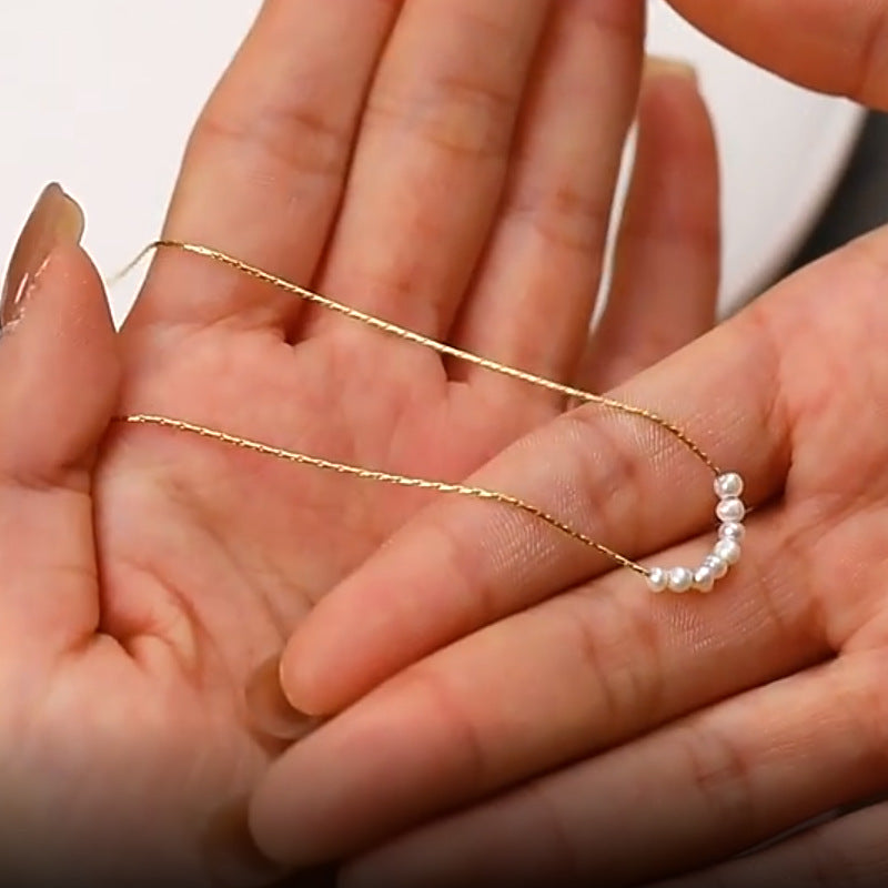 Wholesale Freshwater Pearl Stainless Steel Necklace